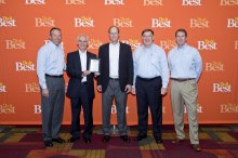 From L to R: Do it Best Corp. President and CEO Bob Taylor, Metal Sales National Accounts Manager Gary Davidson, Metal Sales President Jim Waldron, Do it Best Corp. Commodity Divisional Manager Joe Corah and Do it Best Corp. COO Dan Starr